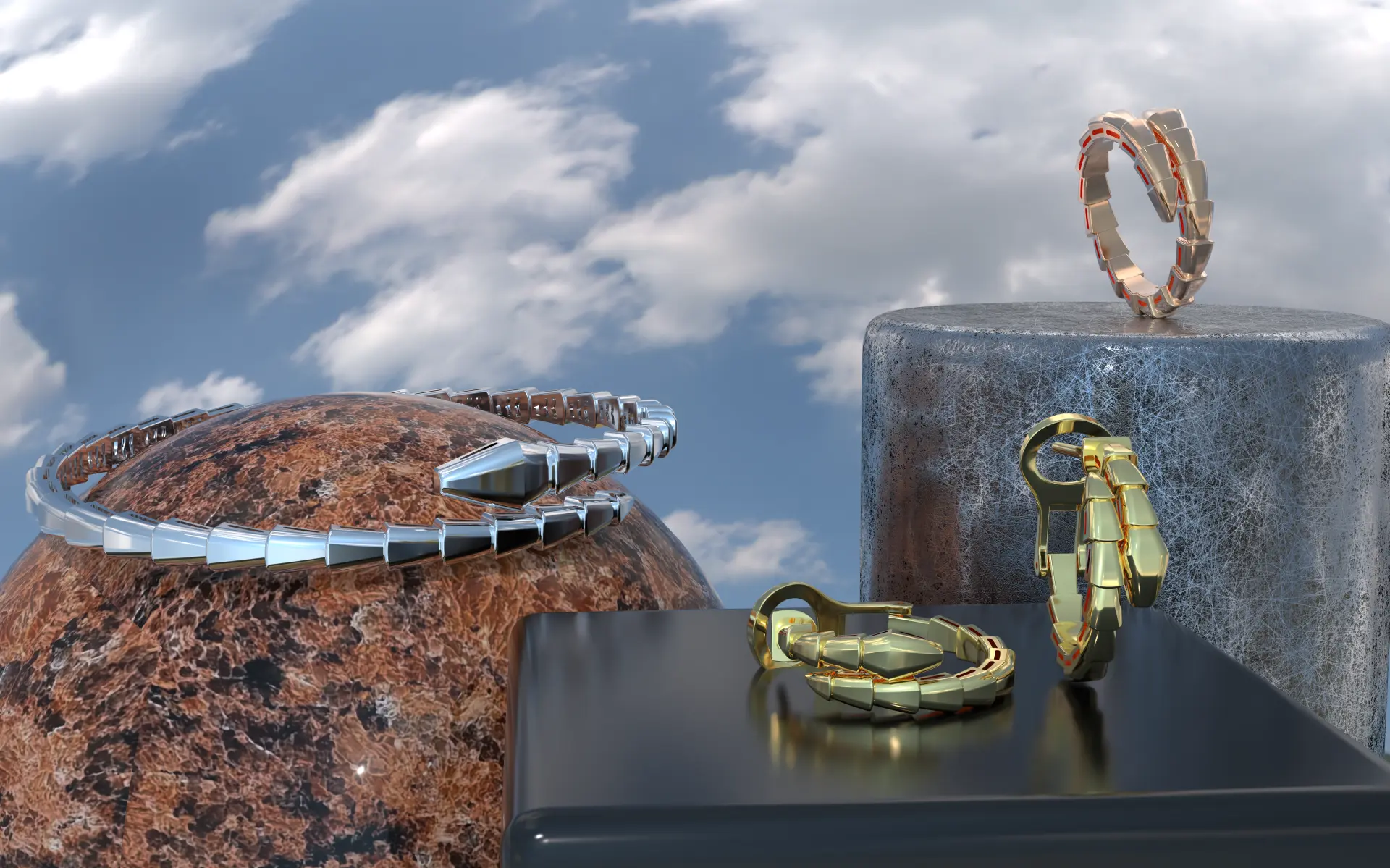 Комплект Bvlgari Serpenti Viper